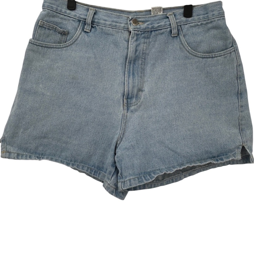 Bill Blass Jeans Vintage High Waisted Denim Shorts Light Wash‎ Blue Womens 14